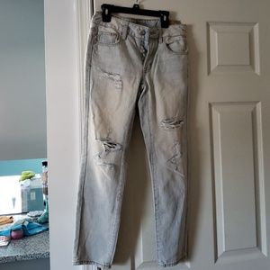 Boy crop light wash jeans